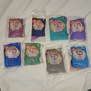 MCDONALD'S 1998 TY Beanie Lot Of 8 Happy Meal Toys